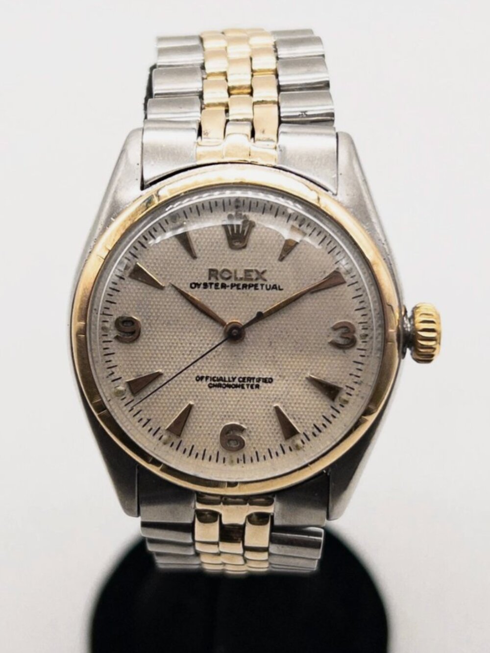 ROLEX Oyster Perpetual 34mm 14k Yellow Gold Mens Watch